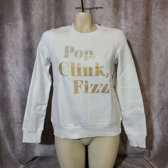 1901 Pop, Clink, Fizz Holiday Sweatshirt SIze XS - Picture 2 of 6